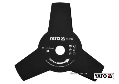 Нож тройной для бензокос Yato YT-85155