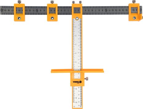 Vorel 18180 Шаблон для розмічання отворів з радіусом 200 мм; метрична і дюймова шкала