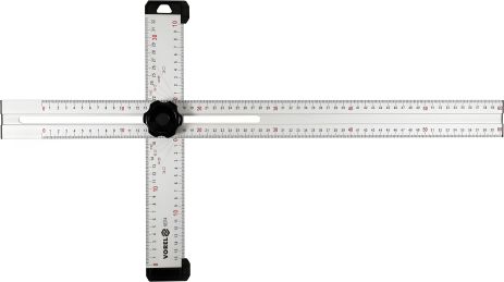 Vorel алюмінієвий кутник з регулюванням 600 х 320 мм з розміткою кутів 30-75 ° 18374 Vorel алюмінієвий кутник з регулюванням 600 х 320 мм з розміткою кутів 30-75 ° 18374