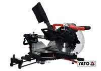 Торцовочная пила с лазером и протяжкой 1.8 кВт, диск 305 x 30 мм YaTo YT-82175