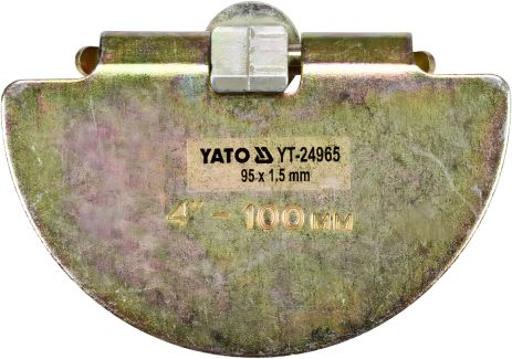 Полукруглый скребок для очистки канализации Ø=9.5 см, из оцинкованной стали, к YT-24980 Yato YT-24965