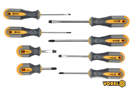 Викруток набір SL PH Cr-V 8 шт Vorel 60782 Викруток набір SL PH Cr-V 8 шт Vorel 60782