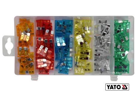 Набор автомобильных предохранителей Yato YT-83144 Набор автомобильных предохранителей Yato YT-83144