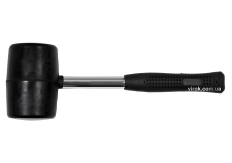 Гумовий молоток Ø76 мм з металевою ручкою, 1100 г, Vorel