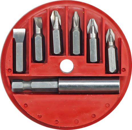 Комплект бит 6 штук с магнитным адаптером Vorel 66080 Комплект бит 6 штук с магнитным адаптером Vorel 66080