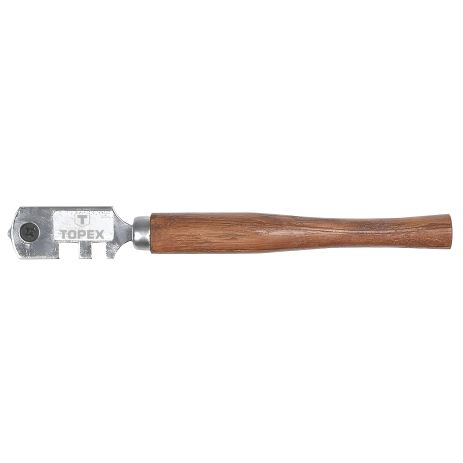 Стеклорез Topex с деревянной рукояткой и поворотной головкой для стекла разной толщины (14A710) Стеклорез Topex с деревянной рукояткой и поворотной головкой для стекла разной толщины (14A710)