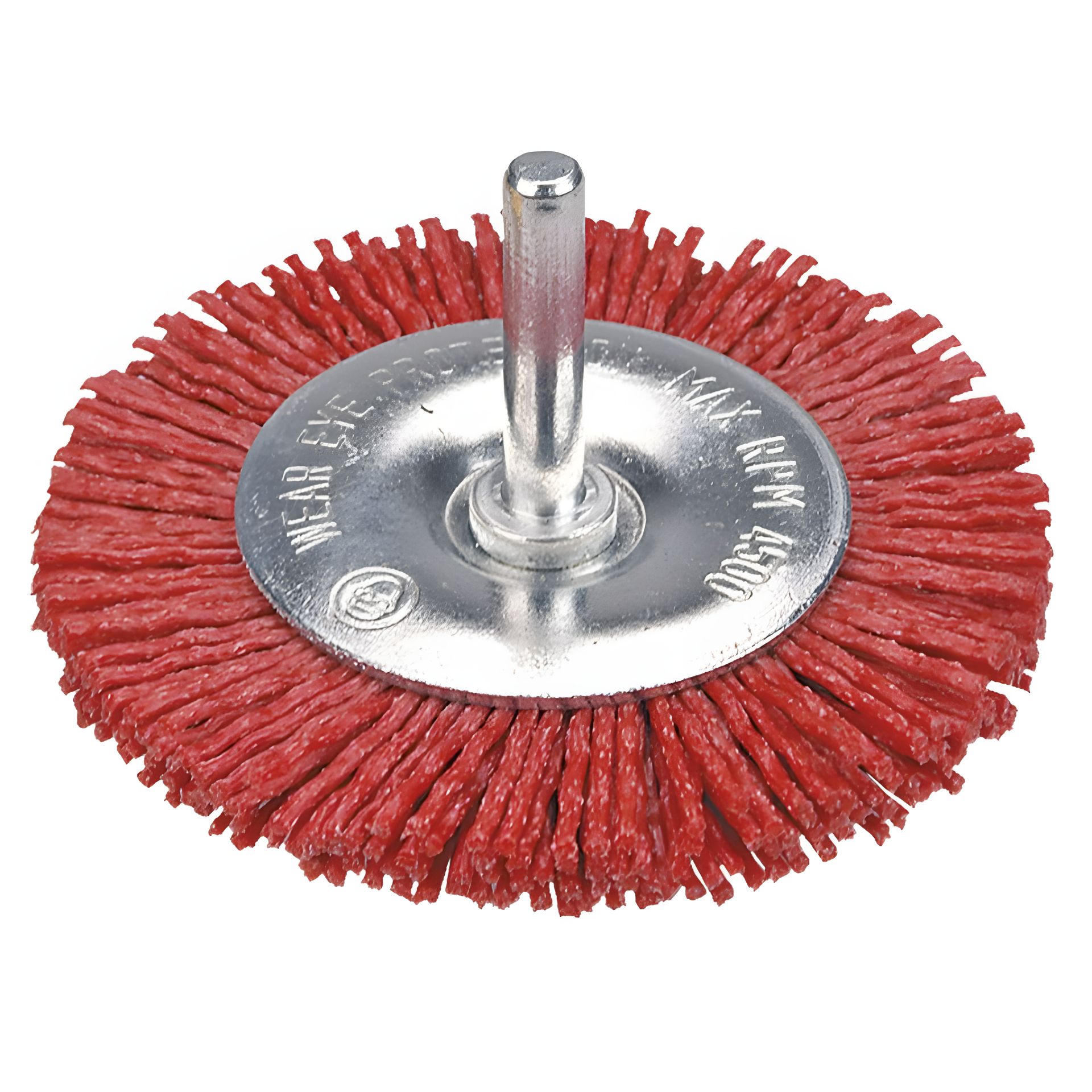 Зачистна щітка дискова, з хвостовиком 75 мм, нейлонова, Verto 62H712 Зачистна щітка дискова, з хвостовиком 75 мм, нейлонова, Verto 62H712