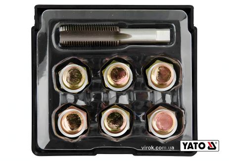 Набор для ремонта масляных пробок М15 х 1.5, 6 шт от Yato YT-17572