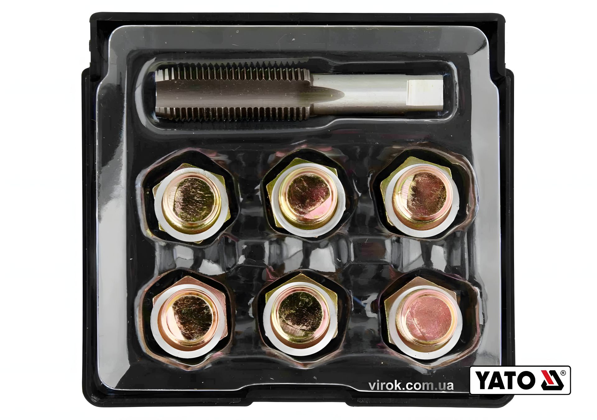 Набір для ремонту масляних пробок, М15 х 1.5, 6 шт Yato YT-17572 Набір для ремонту масляних пробок, М15 х 1.5, 6 шт Yato YT-17572