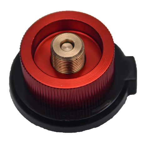 Газовий адаптер - перехідник для балонів з' цангового (швидкого) на різьбове (7/16) з'єднання VIROK 44V171