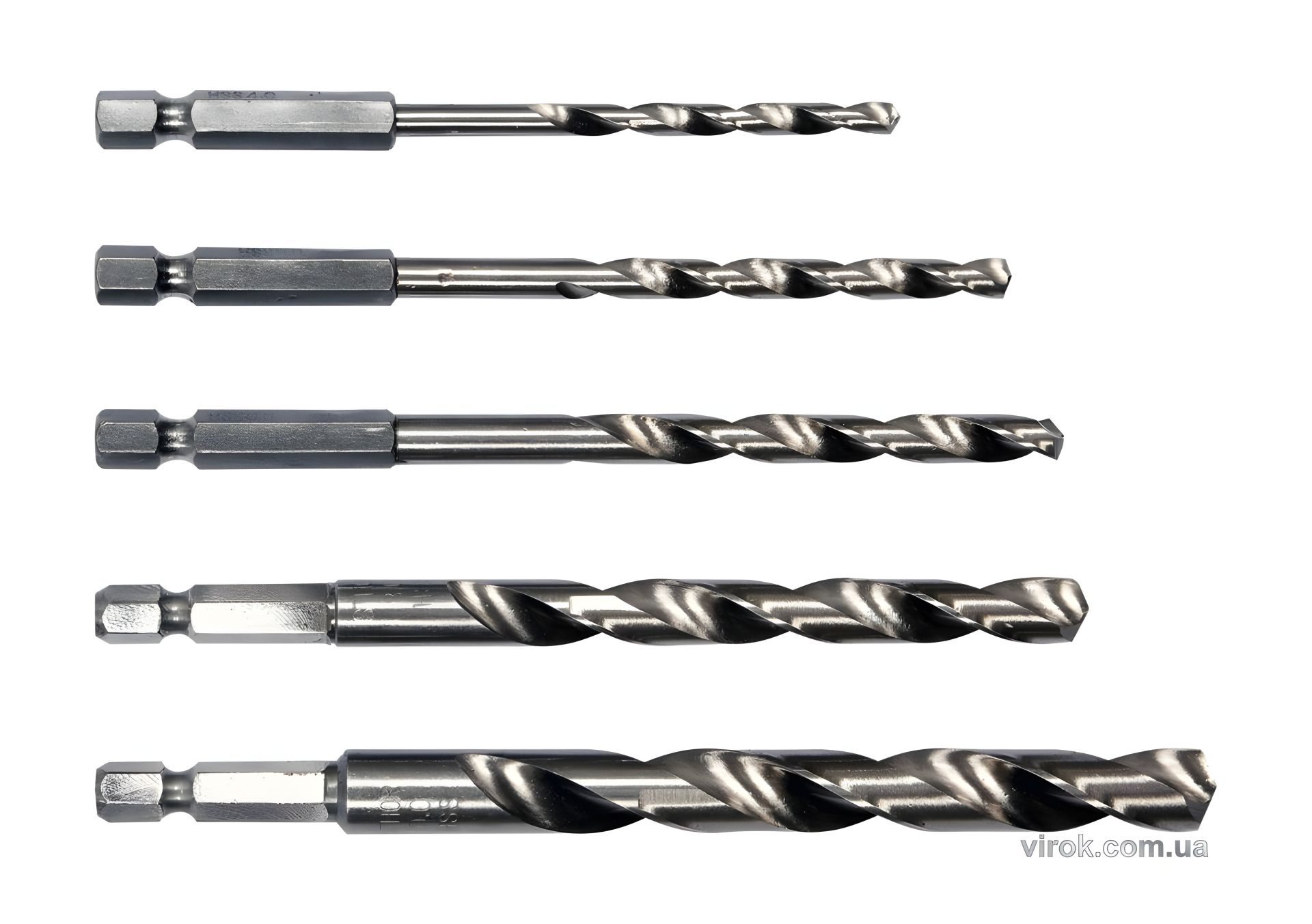 Набор сверл по металлу с шестигранным хвостовиком 1/4" (4-10 мм) 5 шт Vorel 21650 Набор сверл по металлу с шестигранным хвостовиком 1/4" (4-10 мм) 5 шт Vorel 21650