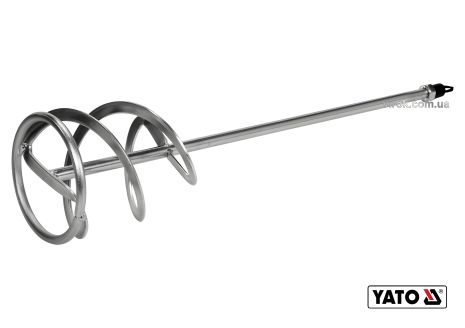 Спіральний міксер подвійний для будівельних сумішей оцинкований Ø135 x 600 мм M14 20-30 кг Yato YT-55033