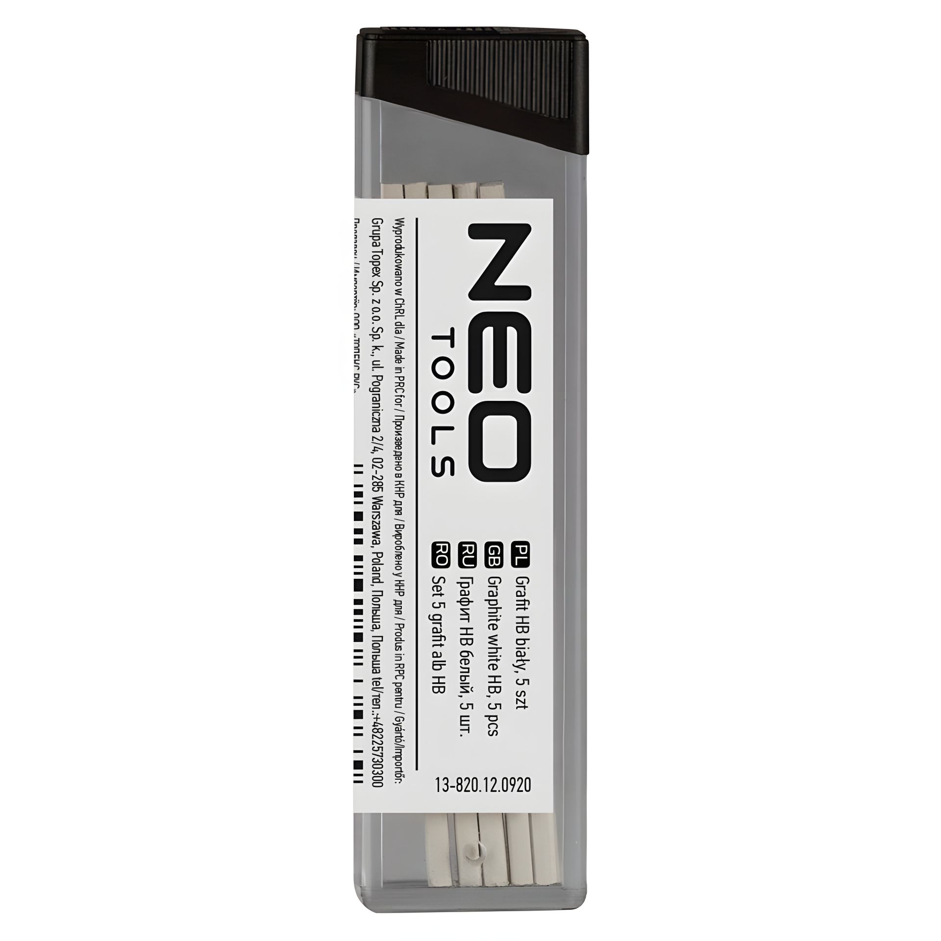 Графит HB белый (до 13-810,13-815), 5 шт. NEO 13-820 Графит HB белый (до 13-810,13-815), 5 шт. NEO 13-820