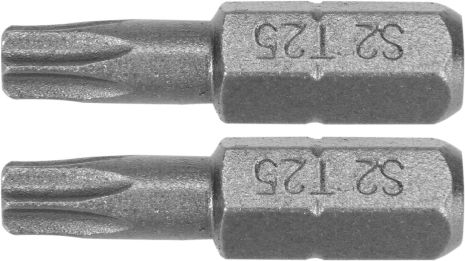 Насадка викруткова: TORX T25 x 25 мм, HEX 1/4, AISI S2, 2 шт Yato YT-77905 Насадка викруткова: TORX T25 x 25 мм, HEX 1/4, AISI S2, 2 шт Yato YT-77905