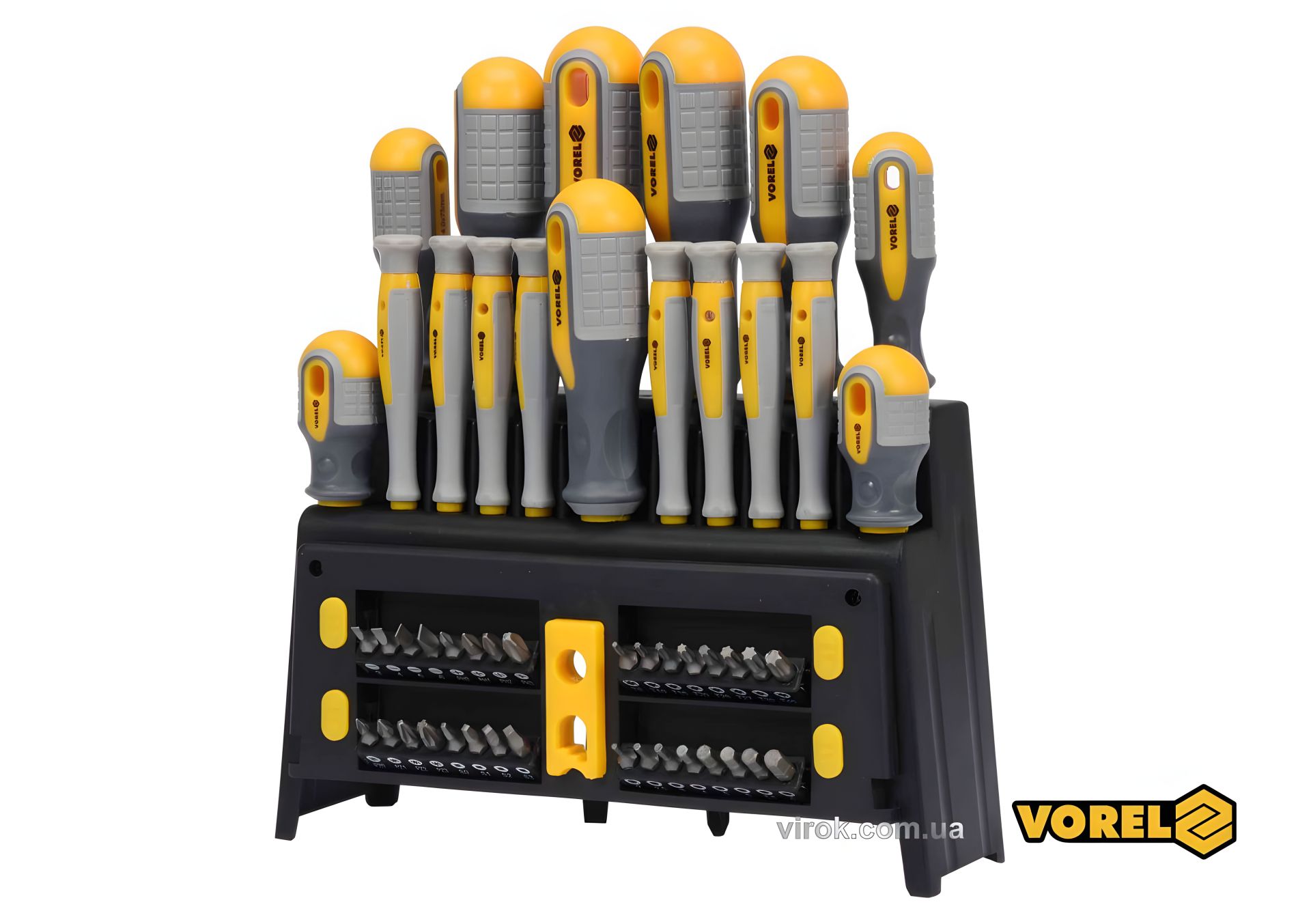 Комплект викруток і насадок Cr-V 50 шт Vorel 60780 Комплект викруток і насадок Cr-V 50 шт Vorel 60780