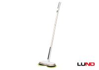 Аккумуляторная швабра LUND Li-Ion 7.4 В 2 Ач 2 вращающихся диска 28 х 14 х 104 см + аксессуары Vorel 67180