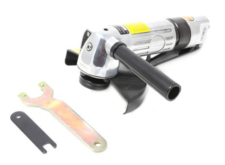 Пневмоотрезная машинка угловая 5" (12000 об/мин, 170л/мин, L-224мм, посадочная резьба М14х2.0) ROCKFORCE RF-82601A - Эффективная угловая пневмомашинка