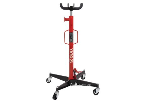 Гидравлический подъемник коробок передач авто ; нагрузка - 500 кг, высота 1140 - 1945 мм, на колесах YaTo YT-55600