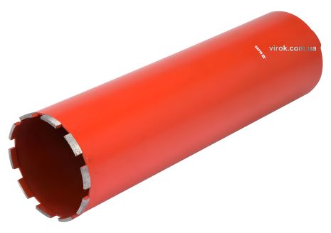 Корончатое сверло по камню, бетону Ø= 122 мм, l= 430 мм, с алмазн. пругами, хвостовик - М32 YaTo YT-60377