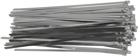 Зажимной хомут из нержавеющей стали 4.6 х 250 мм, 100 шт., Yato YT-70562