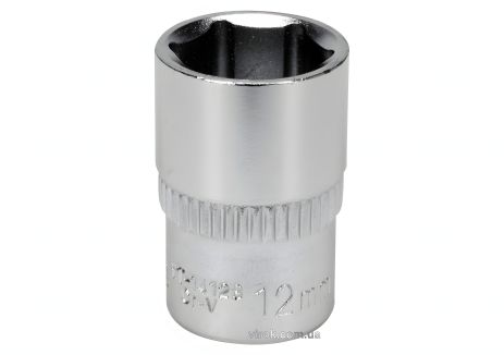Торцевая головка 1/4" квадрат, М12, CrV [Блистер] YaTo YT-14128
