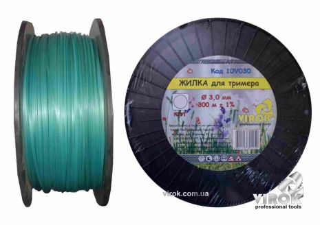 Лісочка для тримера "КОЛО" TM 3.0 мм x300м VIROK 10V030