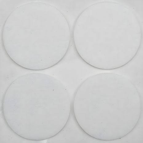 Набір самоклеючих повстяних протекторів, Ø40 мм (біл.) від Vorel (74835)
