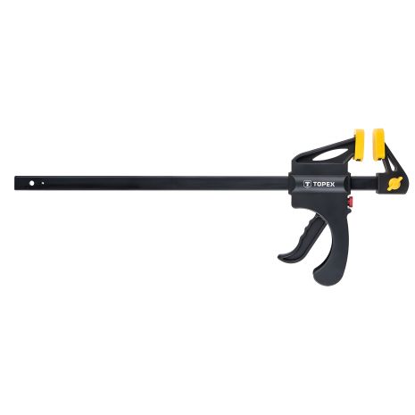 Струбцина автоматическая 300*50 мм, рукоятка пистолетного типа, быстрый зажим губок. Topex 12A530 Струбцина автоматическая 300*50 мм, рукоятка пистолетного типа, быстрый зажим губок. Topex 12A530