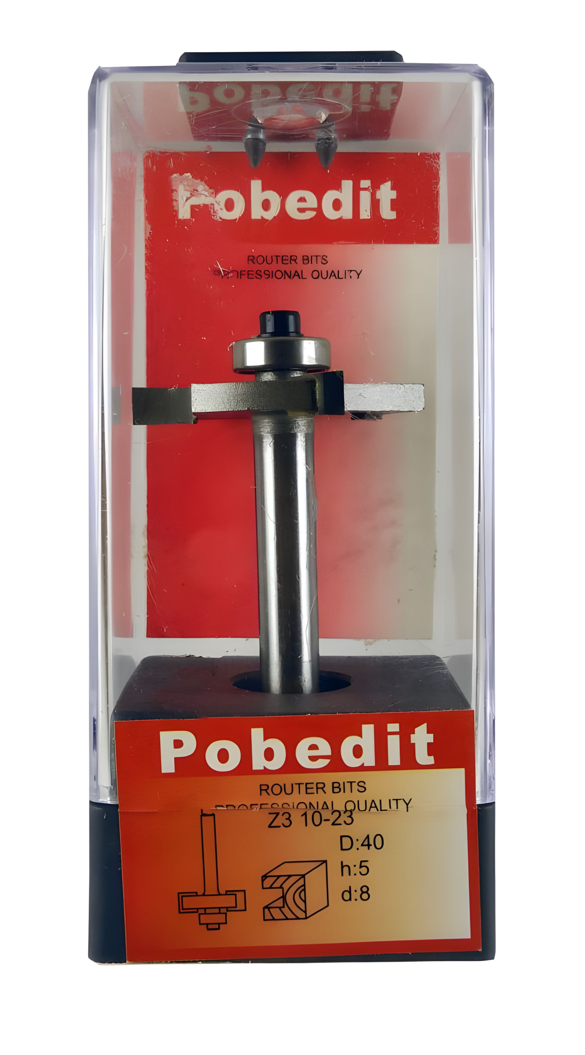 Трехножевая фреза для выборки четверти D-40 мм, H-5 мм, d-8 мм Pobedit P-1023-08z3-05 Трехножевая фреза для выборки четверти D-40 мм, H-5 мм, d-8 мм Pobedit P-1023-08z3-05
