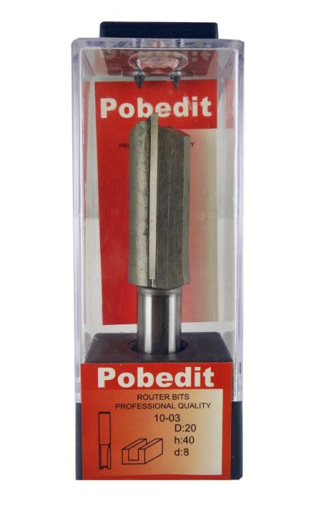 Фреза пазовая прямая D-20 мм, d-8 мм Pobedit P-1003-2008У Фреза пазовая прямая D-20 мм, d-8 мм Pobedit P-1003-2008У