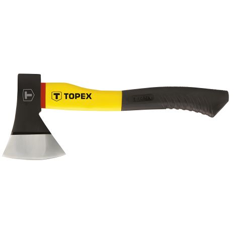 Топор 600 г, рукоятка из стекловолокна, кованая головка, зонная закалка, DIN5131 Topex 05A200 Топор 600 г, рукоятка из стекловолокна, кованая головка, зонная закалка, DIN5131 Topex 05A200