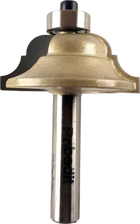 Калевочная кромочная фреза D-40 мм, R-6 мм, d-8 мм Pobedit P-2001-08-06 Калевочная кромочная фреза D-40 мм, R-6 мм, d-8 мм Pobedit P-2001-08-06