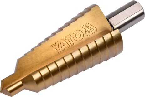 Конусне ступінчасте свердло по металу HSS 4241 10-30 мм 87/60 мм Yato YT-44746 Конусне ступінчасте свердло по металу HSS 4241 10-30 мм 87/60 мм Yato YT-44746