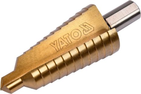 Сверло по металлу конусное ступенчатое HSS 4241 10-30 мм 87/60 мм Yato YT-44746 Сверло по металлу конусное ступенчатое HSS 4241 10-30 мм 87/60 мм Yato YT-44746
