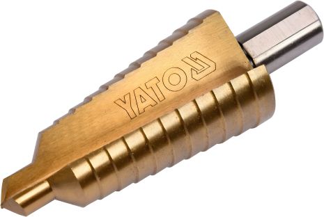 Конусное ступенчатое сверло по металлу HSS 4241 10-30 мм 87/60 мм Yato YT-44746