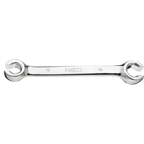 Усиленный кованый разрезной ключ 10х12 мм с углом изгиба 15°, сталь CrV NEO 09-145